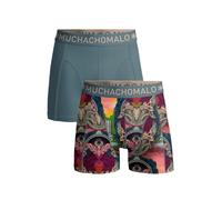 Muchachomalo Boxers pour Hommes, sous-vêtements en Coton pour Hommes, Multipack de 2 pièces, Boxers imprimés Coupe Classique, avec Ceinture élastique