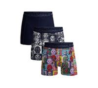 Muchachomalo Lot de 3 boxers pour homme - Sous-vêtements pour homme, Imprimé/Impression/Bleu, M