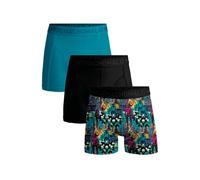 Muchachomalo Boxers pour Hommes, sous-vêtements en Coton pour Hommes, Multipack de 3 pièces, Boxers imprimés Coupe Classique, avec Ceinture élastique