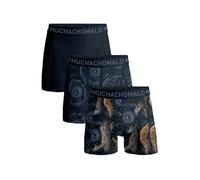 Muchachomalo Boxers pour Hommes, sous-vêtements en Coton pour Hommes, Multipack de 3 pièces, Boxers imprimés Coupe Classique, avec Ceinture élastique