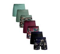 Muchachomalo Boxers pour Hommes, sous-vêtements en Coton pour Hommes, Multipack de 7 pièces, Boxers imprimés Coupe Classique, avec Ceinture élastique