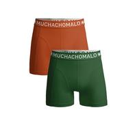 Muchachomalo Boxers pour Hommes, sous-vêtements Unis en Coton pour Hommes, Multipack de 2 pièces, Boxers Coupe Classique, avec Ceinture élastique