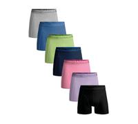 Muchachomalo Boxers pour Hommes, sous-vêtements Unis en Coton pour Hommes, Multipack de 7 pièces, Boxers Coupe Classique, avec Ceinture élastique