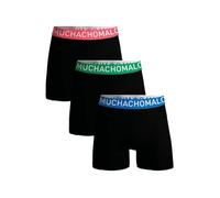 Muchachomalo Boxers pour Hommes, sous-vêtements Unis en Microfibre pour Hommes, Multipack de 3 pièces, Boxers Coupe Classique pour Le Sport, avec Ceinture élastique