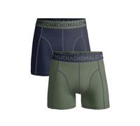 Muchachomalo Lot de 2 Boxers pour Homme Bleu Marine/Vert