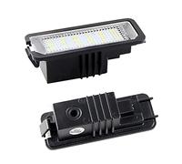 MuChangZi 2pcs 12V LED Lampes de Plaque D'immatriculation Numéro de Voiture pour V/W Golf 4 5 6 7 Polo 6R Passat Seat