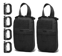 MUCHER Lot de 2 sacs à outils - Organiseur - Petit sac à outils - Sac tactique EDC Molle Pouch Utility - Poches supplémentaires pour l'extérieur, la randonnée, la chasse, le camping