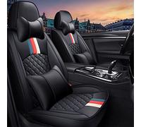 Muchkey Housse de Siege Accessoires pour Toyota RAV4 EV/RAV4 Hybrid/RAV4 Prime 2000-2023 5 Places Protection Siege avec Coussin Appui-tête & Oreillers Lombaire (mh118 Noir