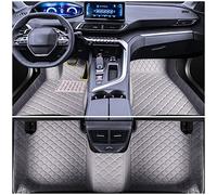 Muchkey Tapis de Sol Voiture pour Peugeot 108 206 207 208 301 307 308 2008 3008 4008 5008 407 408 508 607 ION Traeller Partner Personnaliser Tapis de Voiture Gris