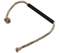 MuchLuckystar Allume-feu étanche en corde de chanvre ciré avec poignée en aluminium, 29 cm, allumage rapide pour camping, randonnée, survie en plein air