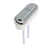 MuchLuckystar Bouton ovale en plastique pour WC à double décharge avec tige longue réglable, bouton de rechange pour pièces de réparation de réservoir d'eau