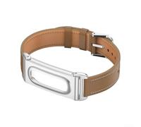 MuchLuckystar Bracelet de montre en cuir pour Fitbit Charge 6, bracelet de rechange en cuir doux, réglable, respirant, élégant pour montre intelligente de fitness