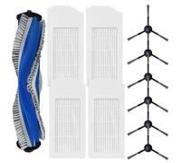 MuchLuckystar Brosse principale de rechange Ecovacs et kit de filtre pour aspirateur robot Deebot N20 N20 Plus N20 pour robot Pro Plus