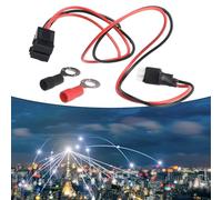 MuchLuckystar Câble d'alimentation CC à 6 broches 30 A avec fusible, 1 m, cordon radio jambon 16 AWG compatible avec Kenwood TS-50s TS-60s TS-140 TS-440 TS-450, pour icom IC-706 IC-718