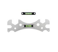 MuchLuckystar Clé multifonction avec règle de niveau pour l'installation de douche, outil de plomberie réglable en acier inoxydable pour vis hexagonales de 8 à 32 mm, kit de robinet de cuisine et de