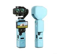 MuchLuckystar Coque en silicone pour DJI Pocket 4 Pro avec fentes de dissipation de la chaleur - Kit de protection intégrale anti-chocs - Noir, bleu, Dissipation de la chaleur