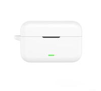 MuchLuckystar Coque en silicone pour Realme Buds T500 Pro - Accessoire de téléphone portable léger - Protection intégrale - Rouge (blanc)