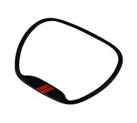 MuchLuckystar Enjoliveur de volant pour Dodge pour Challenger Charger 2015-2020, Jeep Grand pour Cherokee pour SRT8 2014-2020, intérieur en ABS pour anneau décoratif, noir