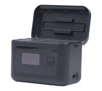 MuchLuckystar Étui de chargement portable pour Insta360 X5, support de batterie compact en ABS avec solution d'alimentation efficace, boîte de rangement légère noire pour photographie de voyage