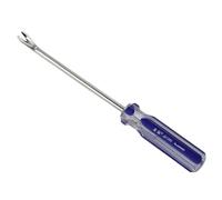 MuchLuckystar Extracteur de clous tournevis de type V, outil de retrait de barre de levier en acier 45# pour clous de menuiserie, poignée d'économie de main-d'œuvre de 210 mm, bleu argenté