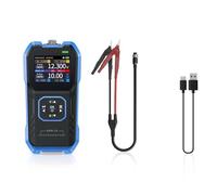 MuchLuckystar HRM-10 Testeur de résistance interne avec écran couleur TFT, tension 0-100 V et testeur de résistance 0-200 Ω, précision Kelvin 4 fils, exportation de données via USB-C