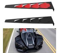 MuchLuckystar Insert de couvercle d'aération en aluminium pour Polaris 2015-2025, raccord de réduction de la chaleur du compartiment moteur, persiennes de capot de rechange