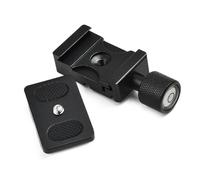 MuchLuckystar K30 Collier de serrage pour objectif avec support de 6,35 mm et plaque de dégagement rapide ARCA-Swiss pour trépieds Benro RRS Kirk Wimberley Sirui