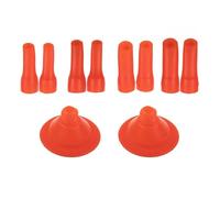 MuchLuckystar Kit de 10 buses de mastic avec 2 bases, bec de canard et embouts de colle droits (6/7/8/10 mm) pour calfeutrage en verre, remplissage de toit ouvrant et construction de maison