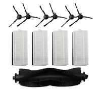 MuchLuckystar Kit de filtre brosse latérale compatible avec Cecotec Conga 7490, Genesis X-Treme, rouleau principal anti-enchevêtrement et pièces de rechange