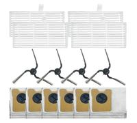 MuchLuckystar Kit de pièces de rechange pour aspirateur robot Eufy C10 avec station de vidage automatique, brosses latérales, filtres et sacs à poussière pour poils d'animaux