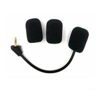 MuchLuckystar Microphone de rechange pour casque de jeu Alpha avec perche flexible avec coques pour Xbox pour PS4 PC