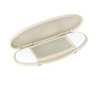 MuchLuckystar Pare-soleil beige pour miroir de courtoisie pour BMW R55 R56 R60 2007-2014, plastique ABS de rechange avec lentille et abat-jour