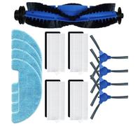 MuchLuckystar Pièces de rechange pour robot aspirateur Cybovac E20 E30 E31, 4 brosses latérales, 4 filtres, brosse à rouleau, 4 chiffons de serpillère