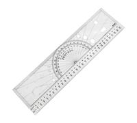 MuchLuckystar Règle transparente pour traceur de navigation aéronautique 31,48 x 8,5 cm, outil de planification d'itinéraire vectoriel pour pilotes avec échelle imprimée claire