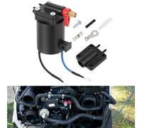 MuchLuckystar Solénoïde de starter de carburant pour OMC pour Johnson pour evinrude 9.9-300HP 1980-2005, remplace 5007356 5828665 397909, plastique pour valve d'amorçage
