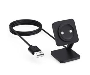 MuchLuckystar Station de charge magnétique pour Suunto 9 Peak Pro, support de charge rapide avec sortie 1000 mAh, ABS compact pour la maison et les voyages, noir