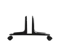 MuchLuckystar Support d'écran d'intimité en alliage d'aluminium avec roulettes, réglable de 10 à 60 mm, séparateur mobile pour bureau, école, noir