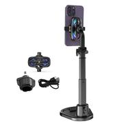 MuchLuckystar Ventilateur de refroidissement pour téléphone portable avec support, refroidisseur de jeu à faible bruit pour smartphone, radiateur portable en ABS à dissipation de la chaleur, noir