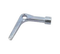 MuchLuckystar Verrou de porte carré en acier avec trou interne de 7 mm/8 mm, serrure galvanisée pour panneau de meubles, placard, mécanisme à ressort trempé