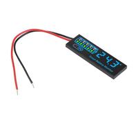 MuchLuckystar Voltmètre de batterie LED DC 7-55 V avec affichage de puissance, alarme basse tension et mémoire pour Li-ion/LiFePO4/plomb-acide 3S-14S