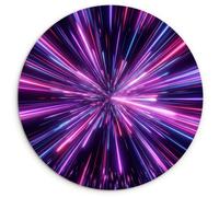 MuchoWow© Cercle Mural Ø150 cm Vintage Grand Format Appartement Wall Xxl Decorations Mur Aesthetic Revêtement Wallpaper Bedroom Couloir Amazon Vitesse de la lumière - Espace - Rose - Violet