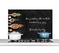 MuchoWow Credence Citations - Tiens, Je voulais Aller au McDo - Proverbes - Amateur de Fast Food Fond de hotte 100x65 cm Credence Aluminium Plaque INOX de Cuisine