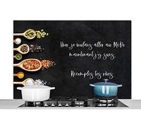 MuchoWow Credence Citations - Tiens, Je voulais Aller au McDo - Proverbes - Amateur de Fast Food Fond de hotte 120x80 cm Credence Aluminium Plaque INOX de Cuisine