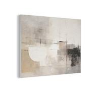 MuchoWow© Décoration en Feutre Murale Design 100x70 cm Élément Déco Chambre Salon Maison Cuisine Moderne Abstrait - Art - Gris