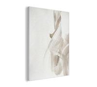 MuchoWow© Décoration Murale en Feutre Art Muraux Décoratif Feutrée Chambre | 60x80 cm - Moderne Abstrait - Beige