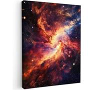 MuchoWow© Impression sur Toile Decoration Murale Peinture 30x40 cm Tableaux Decoratifs Muraux Déco Chambre Tableau Salon Néon - Ciel Étoilé - Espace - Coloré