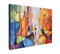 MuchoWow© Impression sur Toile Decoration Murale Peinture 40x30 cm Tableaux Decoratifs Muraux Décoration Chambre Abstrait - Art - Peinture à l'huile - Couleurs