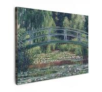 MuchoWow© Impression sur Toile Peinture Tableau Mural Decoration Salon | 40x30 cm - Reproductions de Tableaux Murale ReproductionsPont japonais et nénuphars - Claude Monet