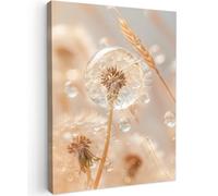 MuchoWow© Impression sur Toile Photo Peinture 30x40 cm Tableau Decoration Murale Chambre Salon Maison Deco Cuisine Pissenlit - Eau - Nature - Nature morte - Moderne