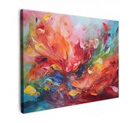 MuchoWow© Impression sur Toile Photo Peinture 40x30 cm Tableau Decoration Murale Chambre Salon Maison Deco Cuisine Peinture à l'huile - Art - Abstrait - Coloré